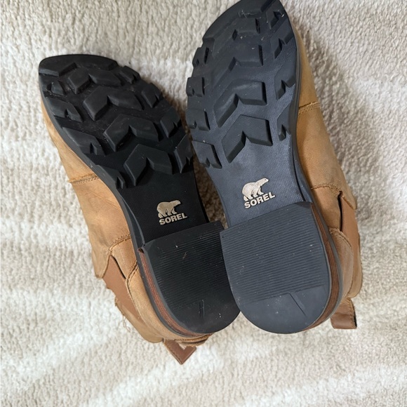 Sorel Emelie Waterproof Tan Brown Ankle Booties Size 8 - Picture 4 of 8